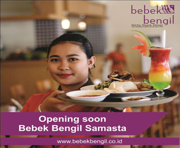 Segera dibuka Bebek Bengil Samasta Jimbaran